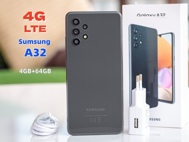 99%NEW Original Sumsung A32 LTE Mobile Phone 4GB 64GB 64MP Quad Camera Fast Shipping Cheap Wholesale