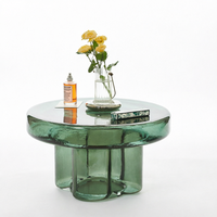 Ensemble de table basse en verre convertible DISEN pour salon, design moderne et luxueux, mobilier contemporain pour la maison, garantie de 12 mois, modèle