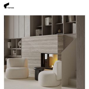 Tostone 2025 Premium Natural travertino piedra <span class=keywords><strong>chimenea</strong></span> envolvente resistente al calor para sala de estar y comedor decoración interior del hogar - Product Image 6
