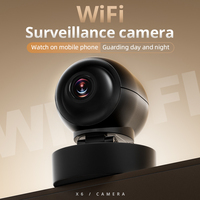 Caméra de surveillance pour bébé X6 Mini WiFi 1MP avec vision nocturne, détection de mouvement, batterie 400mAh, support magnétique, Type-C, point d'accès AP