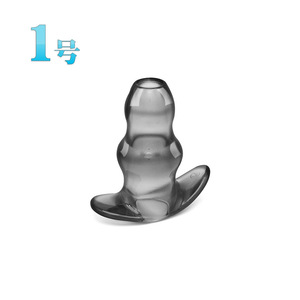 Venta al por mayor de fábrica, marca OEM, un set de juguete de limpieza anal con tapón y cuentas huecas visibles para mujeres, para auto-placer, impermeable - Product Image 2