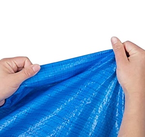 Bâche en PVC enduit bleu imperméable et robuste à prix abordable de l'usine YRH, pour couverture de toit de camion, tente de <span class=keywords><strong>camping</strong></span>, bâche en PE en rouleau - Product Image 2