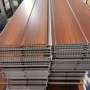 Nhà Máy Giá sinh thái thân thiện tùy chỉnh nội thất gạch trần gỗ hạt PVC Trần cho trang trí nội thất - Product Image 1