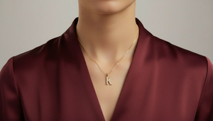 Colgante Unisex con Letra K del Alfabeto, Diamante Natural Personalizado, Joyería Fina de Lujo con Diamantes Genuinos - Product Image 6