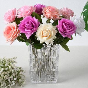 Rosas Artificiales de Látex de Alta Calidad al por Mayor, Rosas de Seda Sintética para Decoración de Bodas, Hogar y Fiestas - Product Image 3