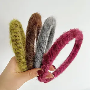 Ruisibai nouveau bandeau tressé en tricot bandeaux tricotés pour adolescents bandeau d'hiver tricoté en laine