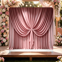 Support de toile de fond pour photomaton double face personnalisé en tube d'aluminium, vente directe usine, pour décoration de fête et de vacances