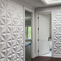 Decoración de Pared Interior Moderna y Lujosa, Impermeable, con Sistema de Enclavamiento, para Hoteles y Dormitorios, Panel de Pared 3D de PVC con Superficie Cepillada en Relieve