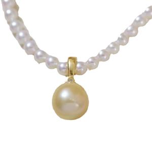 Colgante de Plata S925 WENCHI con Cuentas Redondas de 8-12mm, Accesorios DIY para Perlas, Hebilla de Colgante Vacía para Collar de Jade 10359 China - Product Image 5