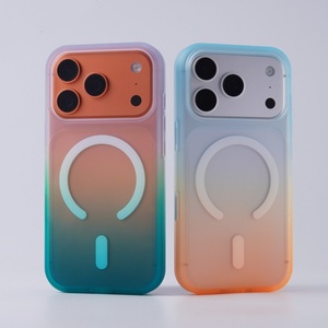 เคสโทรศัพท์แบบแม่เหล็กไล่เฉดสีด้าน สำหรับ iPhone 18 11 12 13 17 Pro Max 14 15 16 Plus รองรับการชาร์จไร้สาย ป้องกันการกระแทก - Product Image 2