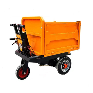 Carretilla Eléctrica de Carga, de Cuatro Ruedas, Amarilla, de Acero, Cerrada, Industrial, Resistente, con Recubrimiento en Polvo - Product Image 5