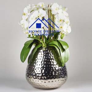 Vases à fleurs en Aluminium pour centres de Table de mariage, vente chaude bol à boissons en Aluminium nickelé pour décoration de mariage - Product Image 5