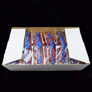 Gafas con Luz LED Intermitente de Plástico con Batería, Color Verde, con la Bandera Estadounidense, para el Día de la Independencia, 4 de Julio, Día Nacional - Product Image 4