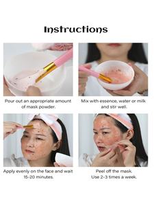 Mascarilla Facial de Gelatina de Rosas Orgánicas de 650 g a <span class=keywords><strong>Precio</strong></span> de Fábrica, Mascarilla Facial de Gelatina Desprendible, Colágeno, Limpieza Profunda, Mascarilla Facial de Oro de 24k - Product Image 6