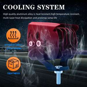 ระบบ<span class=keywords><strong>ไฟ</strong></span> LED แบบตาเดียว20W 6-core สำหรับขับขี่รถจักรยานยนต์สามารถกันน้ำได้ - Product Image 4