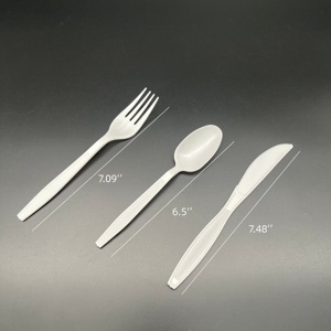 Confezione da 1000 <span class=keywords><strong>Cucchiaini</strong></span> Monouso in <span class=keywords><strong>Plastica</strong></span> PP Bianca Resistente al Calore - Product Image 4