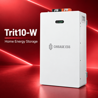 Batterie murale LiFePO4 CHISAGE ESS Trit10-W 10,24 kWh 51,2 V 200 Ah certifiée IIEC 6000 cycles pour stockage d'énergie solaire domestique
