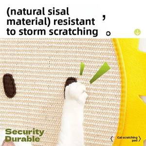 Alas gosok kucing dari <span class=keywords><strong>sisal</strong></span>, alat pengasah cakar kucing, tiang gosok kucing dari tali <span class=keywords><strong>sisal</strong></span> alami - Product Image 3