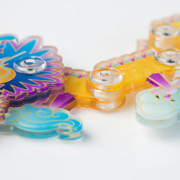 Rompecabezas Acrílico Personalizado, Juguete de Ensamblaje DIY, Corte Láser, Impresión UV, PMMA Transparente, Figura Flexible Articulada, Regalo Promocional, Manualidades, OEM