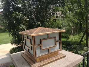 IP65 10W Control remoto LED Jardín Pilar Columna de luz Lámpara de cabeza Hogar Cuerpo de aluminio Resistente a la intemperie - Product Image 5