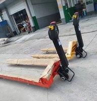 Chariot élévateur hydraulique avec tête de rouleau pour papier et fil textile, modifié pour levage entièrement électrique et tige intégrée, Chine