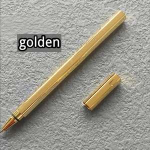 Custom Nordic Minimalist Copper Hexagonal <b>Creative</b> Ballpoint Pen 0.5mm Black Ink - Product Image 2