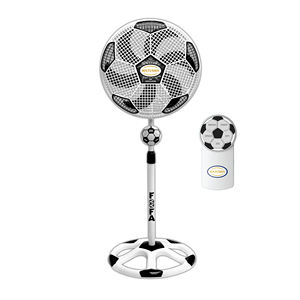 Foofa 18 inch Oscillating <b>Standing</b> Fan with Remote <b>Controller</b> White Color - Product Image 1