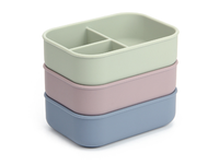Vente en gros de boîtes de stockage d'aliments étanches en silicone de qualité alimentaire sans Bpa boîte à lunch pliable Bento