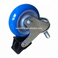 200kg Chargement Heavy Duty 5 "Roulette en caoutchouc élastique bleue