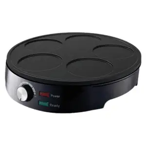 Vente chaude Unique Flip & Stack Pancake Maker Intérieur De Table Électrique 5 Fluffy Pancake Machine Température Réglable - Product Image 1
