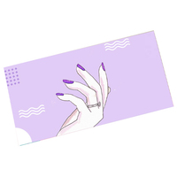 Nouveau design de papier d'art gaufré imprimé en couleur personnalisée visuelle fermeture magnétique presse sur la boîte d'emballage et d'affichage des ongles