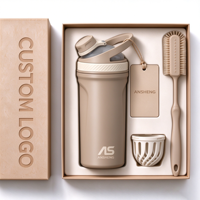 Ansheng Bouteille de shaker à protéines en acier inoxydable de 24 oz avec logo personnalisé en gros pour la salle de sport et les sports