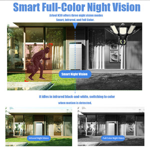 4MP wifi ngoài trời an ninh Đèn pha máy ảnh 6000LM lũ ánh sáng 2 chiều âm thanh 360 ° PTZ ai phát hiện tự động theo dõi CMOS hình ảnh - Product Image 6