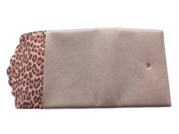Nueva Cartera Organizadora de Piel Sintética con Diseño Festoneado y Estampado de Leopardo, A6/A7, con Libreta de Hojas Sueltas para Regalo