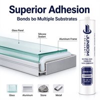 Scellant silicone neutre JUNBOM 961, résistant aux intempéries et imperméable, pour joints de fenêtres, portes et construction, fourniture d'usine.