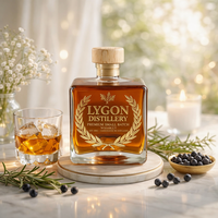 Luxe 500ml vierkante super-flint glazen fles met aangepaste doosverpakking Whisky Vodka Brandy Sterkedrank Lege likeurfles Groothandel