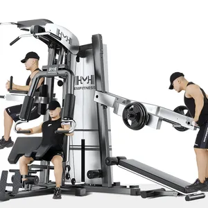 Professional Home And Commercial Fitness Machine Multi Function 3 Stations Gym Equipment