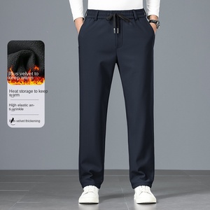 <span class=keywords><strong>Pantalon</strong></span> cargo de jogging pour homme de haute qualité, en molleton anti-plis <span class=keywords><strong>avec</strong></span> poches latérales, décontracté, taille mi-haute, coupe droite, design uni teint - Product Image 3