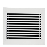 Diffuseur d'air linéaire en aluminium moderne et industriel sur mesure, durable et réglable pour projets de ventilation de plafond et de mur