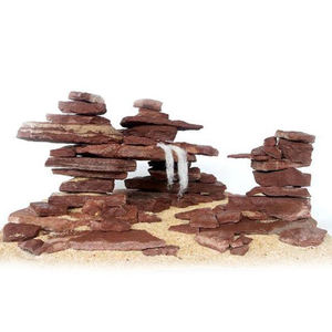 Rode Landschapsarchitectuur Rivier Rotsen Leisteen Blok Natuur Leisteen Steen - Product Image 1