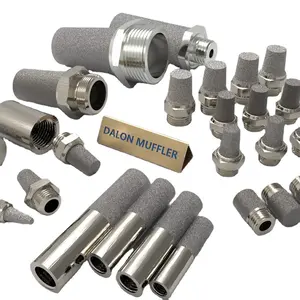 DALON Sintered Stainless Steel SS316 Gas Air Pneumatic Filter Muffler Silencer