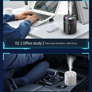 Powerful and Efficient Air Humidifier 180ML Aromatherapy Aroma <b>Diffuser</b> Essential <b>Oil</b> with Colorful Lights for Home Car Bedroom - Product Image 5