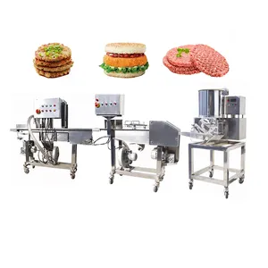 Factory Wholesale High Efficiency Burger Chicken Nugget Forming Burger Patty Making Machine Production Line