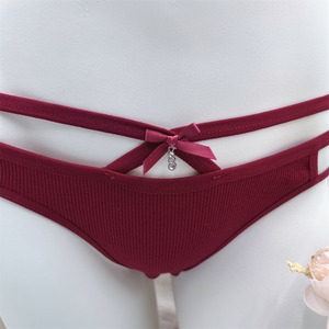 Perizoma da donna in cotone lavorato a maglia, antibatterico, a vita bassa, sottile, all'ingrosso - Product Image 5