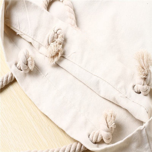New Custom In Logo Bãi Biển Lớn Túi Thăng Hoa Bán Buôn Mua Sắm <span class=keywords><strong>Tote</strong></span> Túi Bông Vải Bãi Biển Túi Rope Xử Lý - Product Image 3
