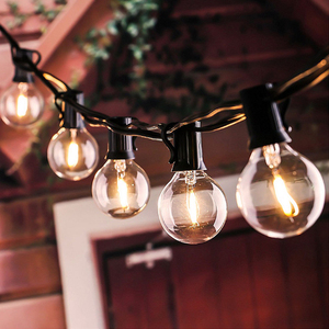 Năng Lượng Mặt Trời G40 Chuỗi Ánh Sáng 20ft Ngoài Trời Không Thấm Nước LED Trang Trí Đèn 20ft Giáng Sinh 12 + 1 Bóng Đèn Chuỗi Đèn Hot Bán - Product Image 4