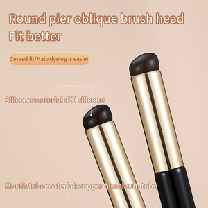 Logo personnalisé Blooming Air Brush peinture <span class=keywords><strong>pour</strong></span> <span class=keywords><strong>ongles</strong></span> Silicone Magic Mirror Nail Art Brush Black Nail Art Brush - Product Image 4