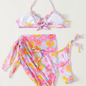 Maillot de bain bandeau personnalisé avec logo, 1 pièce, motif uni/à pois, imprimé devant, micro-soutien-gorge à bretelles en V, service OEM, vêtements de plage – Grande Vente - Product Image 1