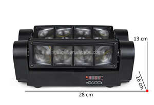 Faro Mobile a Fascio LED RGBW 4IN1 a 8 Teste, 80W, 8*10W, Illuminazione DJ a Colori Completi, Vendita Calda - Product Image 3