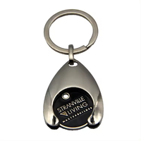 Personnalisez votre propre porte-clés personnalisé avec logo en lettres 2D, porte-clés en alliage de zinc, porte-clés en métal, vente en gros pour cadeau promotionnel